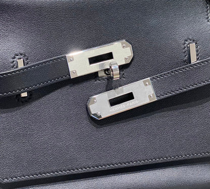 HM JYPSI¨¨RE MINI 23 BLACK CALFSKIN SILVER HARDWARE