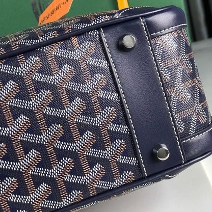 SAINT JEANNE BAG 35 IN OXFORD BLUE GOYARDINE CANVAS AND CALFSKIN