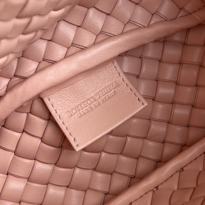 BV Small Cobble Top Handle 23cm Pastel Pink Lambskin