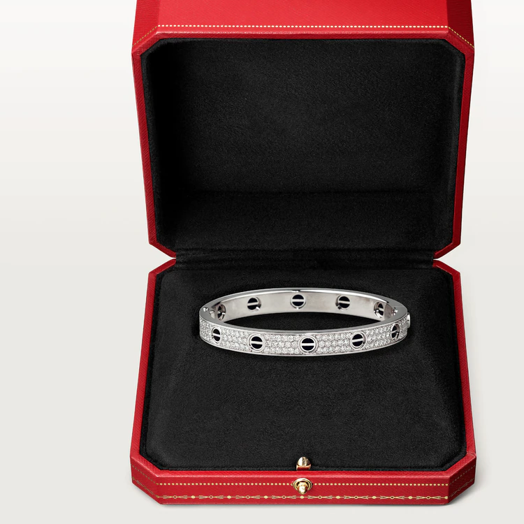 DIANA LOVE BRACELET 6.1MM DIAMOND-PAVED CERAMIC