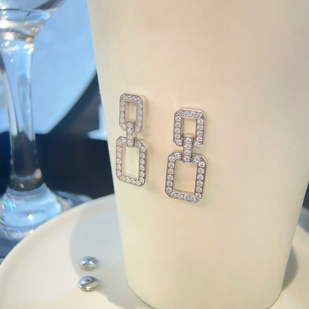 DIANA LINKS MEDIUM EARRINGS DIAMOND