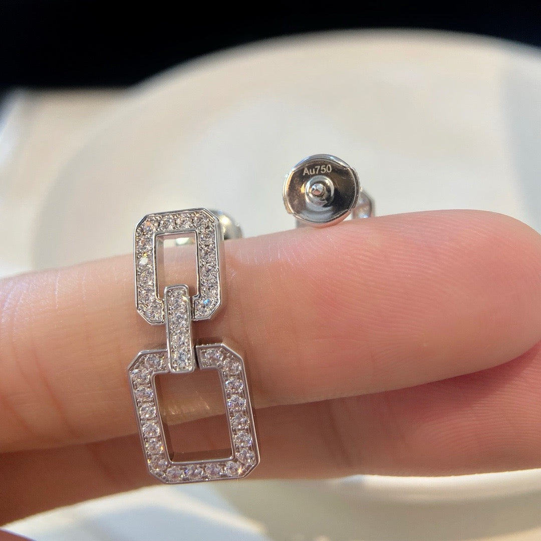 DIANA LINKS MEDIUM EARRINGS DIAMOND