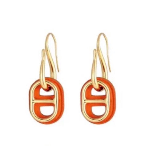 DIANA HM O'MAILLON GOLD EARRINGS