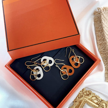 DIANA HM O'MAILLON GOLD EARRINGS
