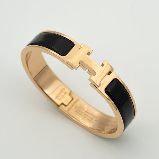 DIANA H BLACK BRACELET