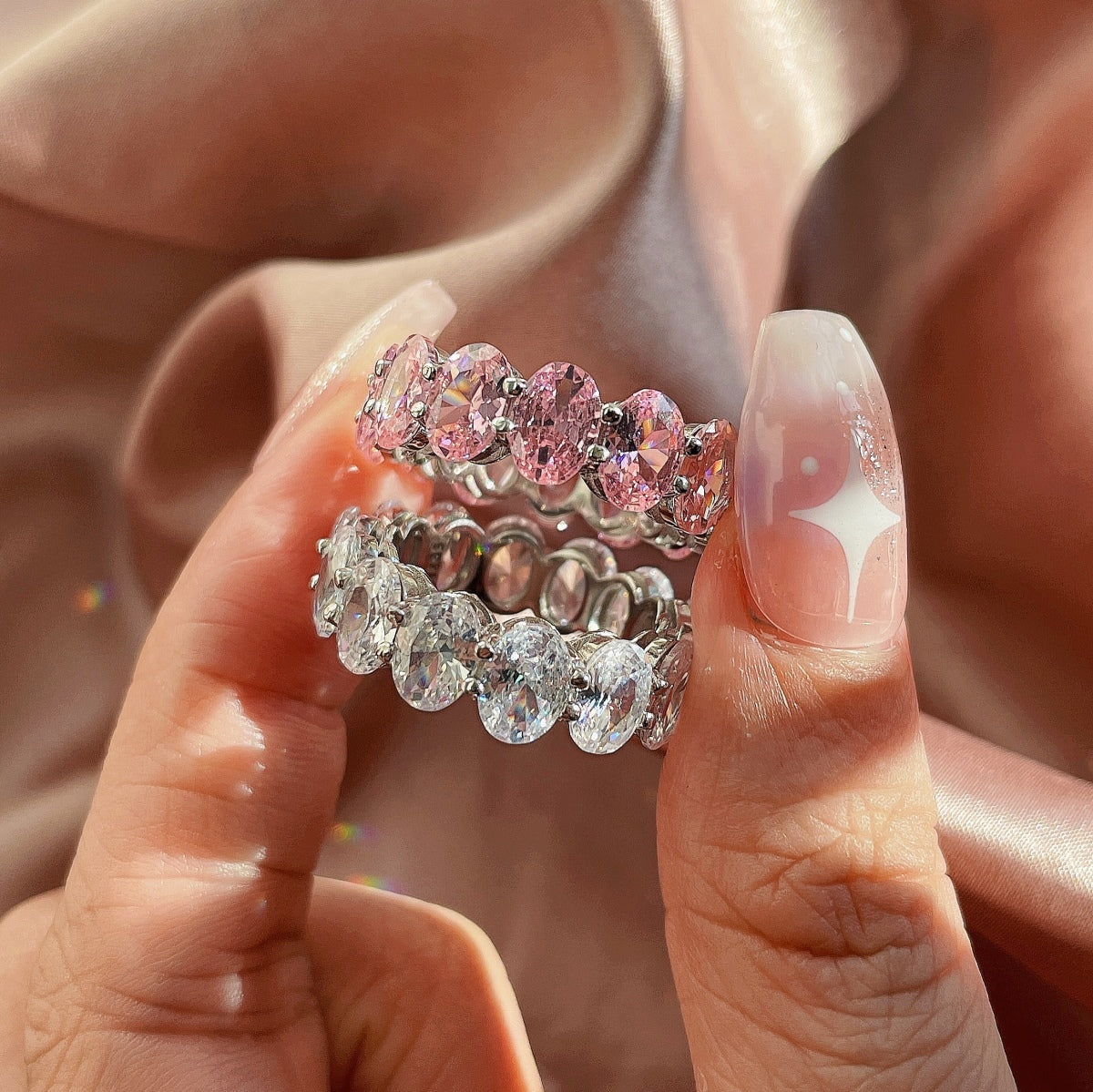 [HOT]Dainty Elongated Cushion Cut Tennis Ring