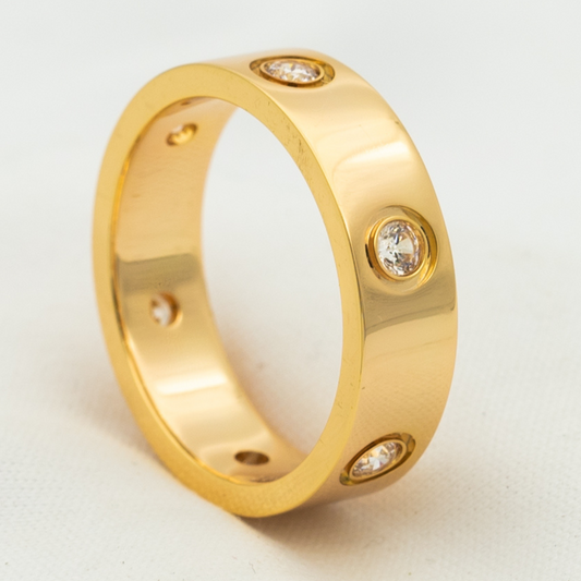DIANA LOVE RING 5.5MM 6 DIAMONDS