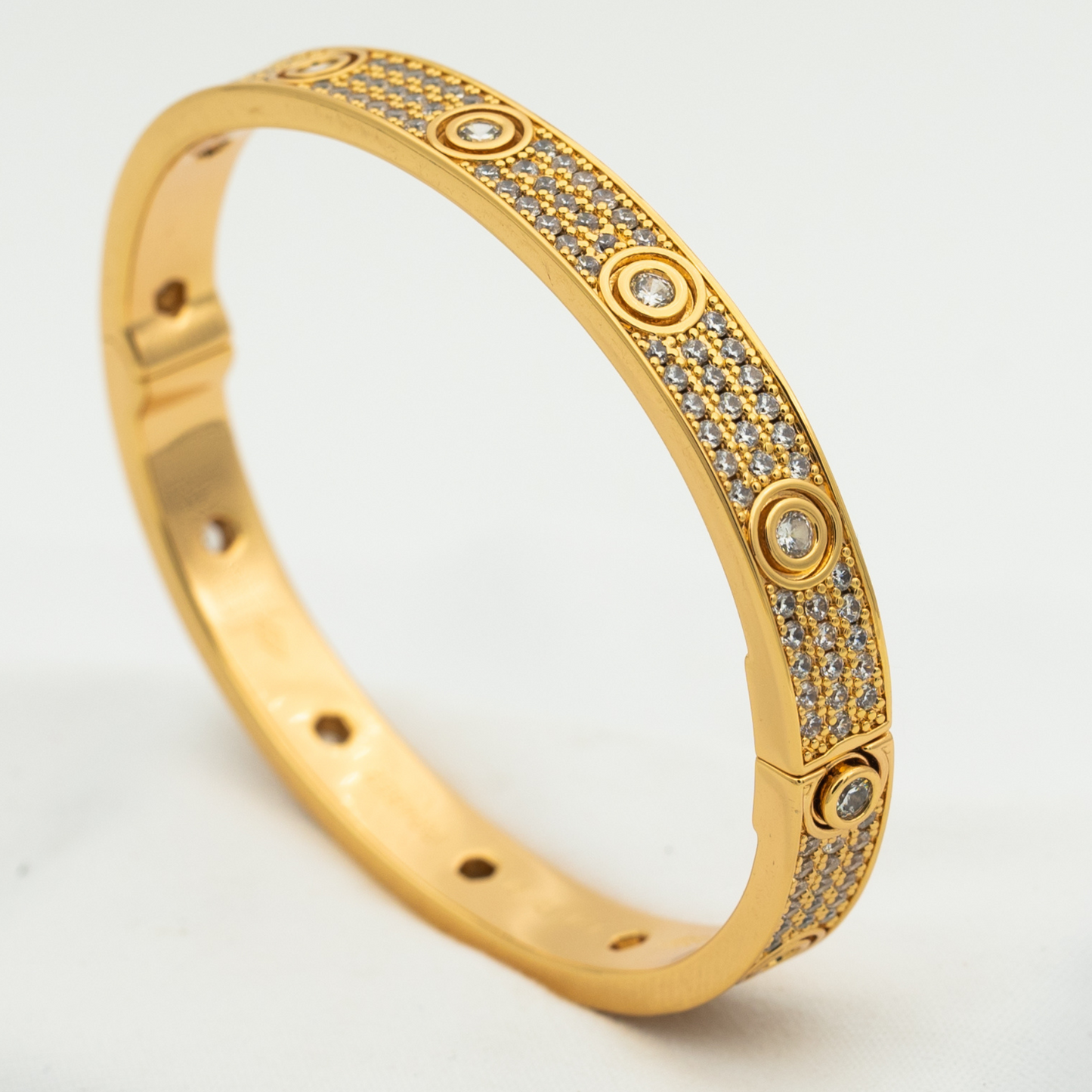 DIANA LOVE BRACELET 6.1MM DIAMOND-PAVED 10 BIG DIAMONDS