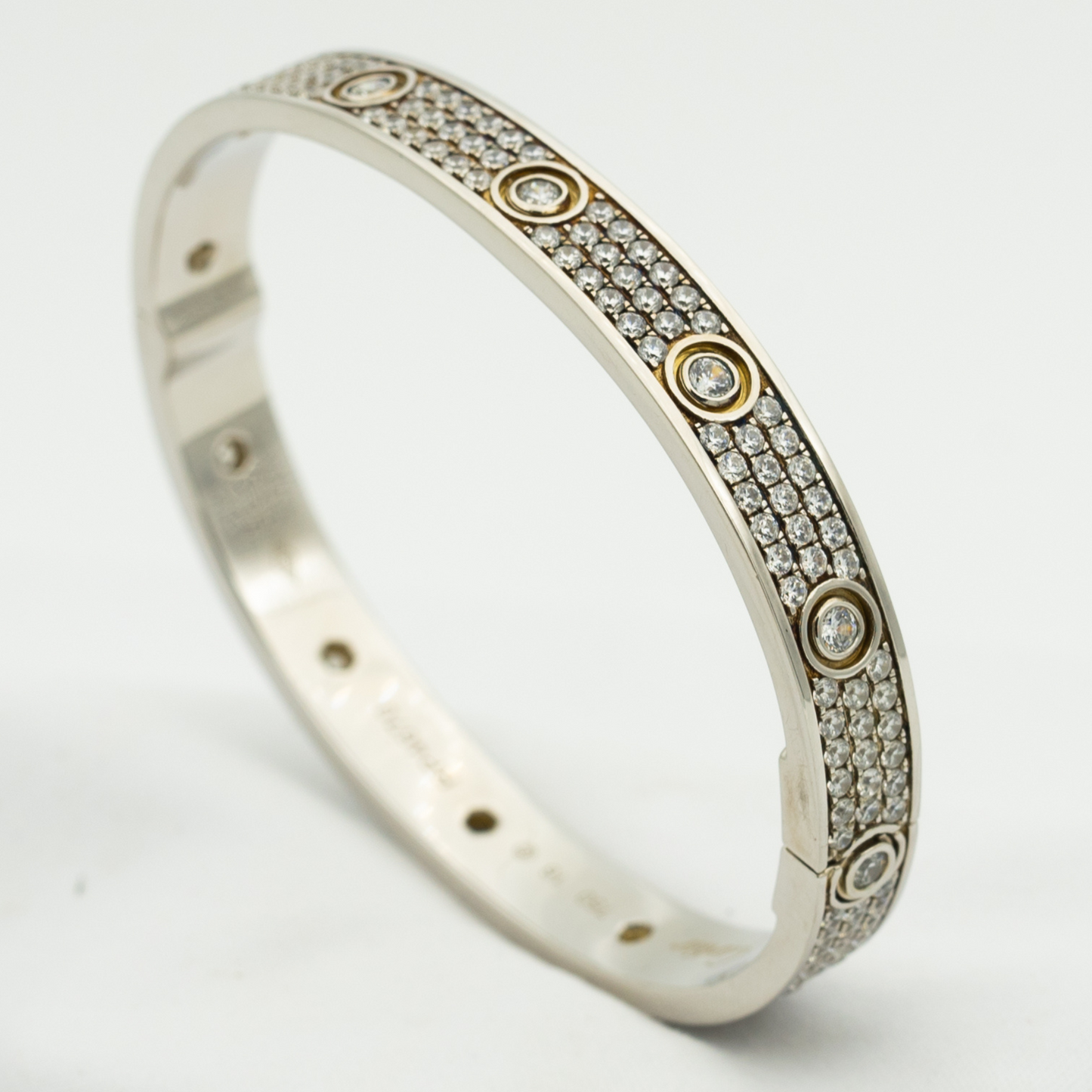 DIANA LOVE BRACELET 6.1MM DIAMOND-PAVED 10 BIG DIAMONDS