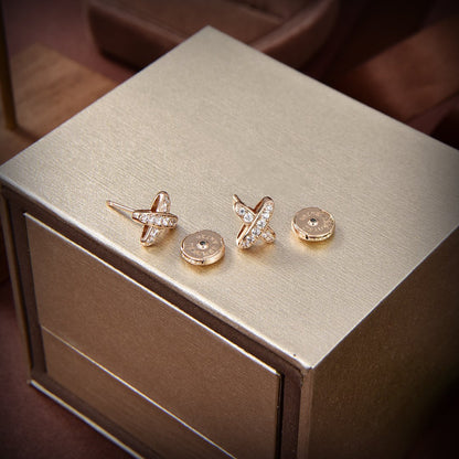 DIANA JEUX DE GOLD DIAMOND EARRINGS