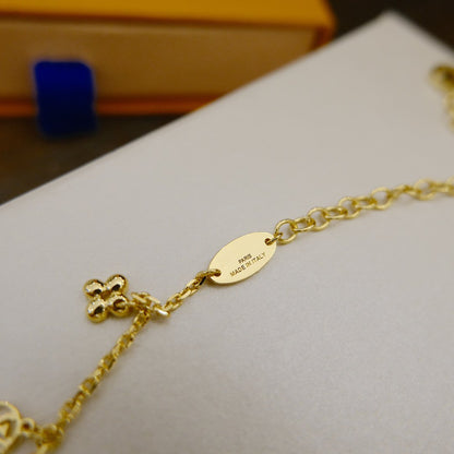 DIANA BLOOMING SUPPLE NECKLACE BRASS
