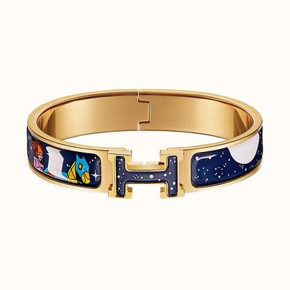 DIANA H STAR AND MOON BRACELET 12MM