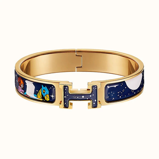 DIANA H STAR AND MOON BRACELET 12MM