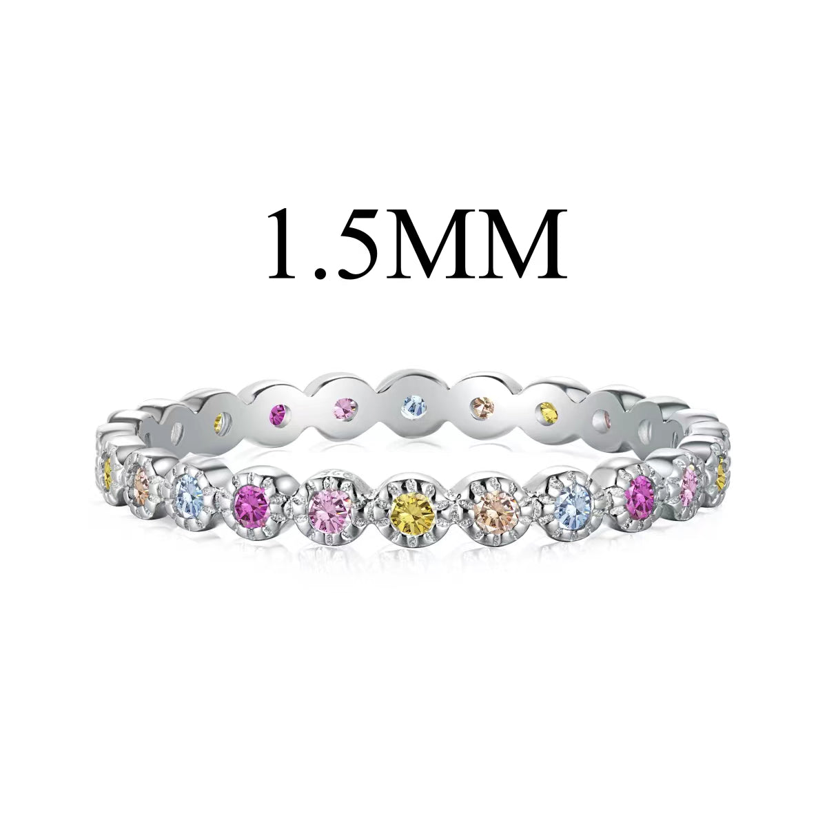 [HOT] Bague quotidienne scintillante et éclatante à taille ronde