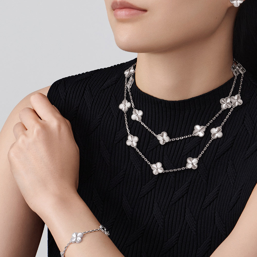 CLOVER 20 MOTIFS DIAMOND SILVER
