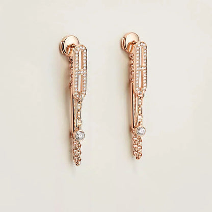 BOUCLES D'OREILLES DIANA CHAINE CHAOS DIAMOND DROP