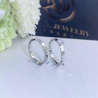 DIANA BEE LOVE RING SILVER 1 DIAMOND