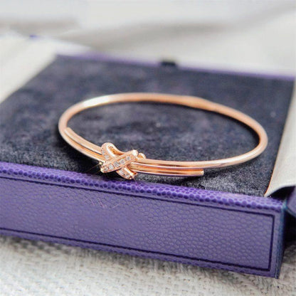 DIANA JEUX DE BRACELET OR ROSE DIAMANTS