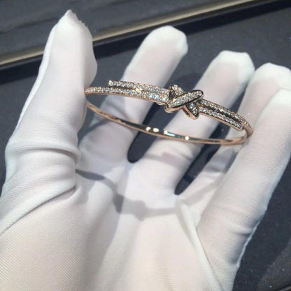 DIANA JEUX DE BRACELET DIAMANTS OR ROSE