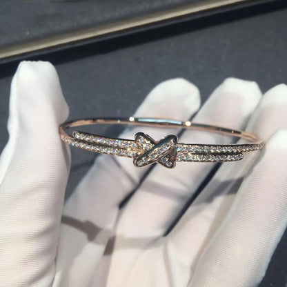 DIANA JEUX DE BRACELET DIAMANTS OR ROSE