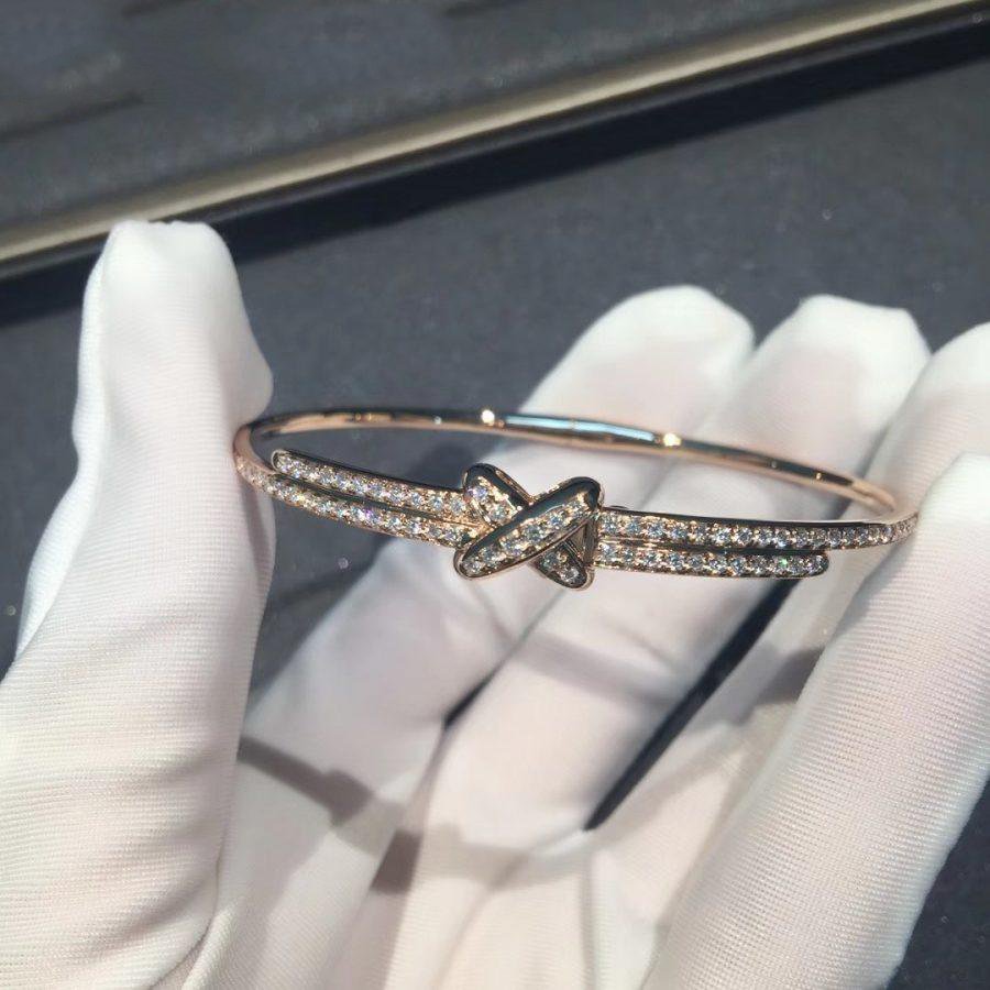 DIANA JEUX DE BRACELET DIAMANTS OR ROSE