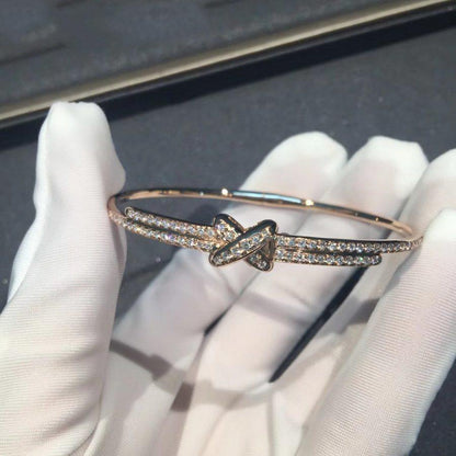 DIANA JEUX DE BRACELET DIAMANTS OR ROSE