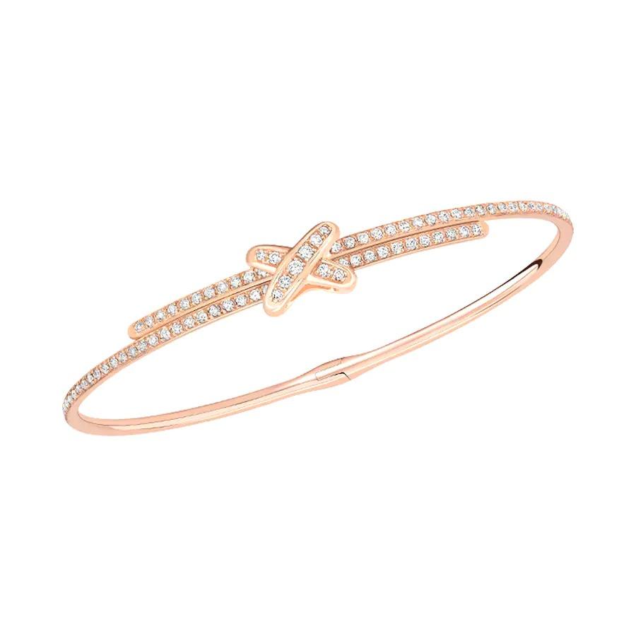 DIANA JEUX DE BRACELET DIAMANTS OR ROSE