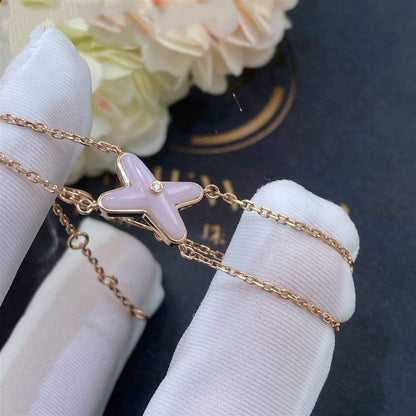 DIANA JEUX BRACELET PINK MOP PINK GOLD 1 DIAMOND