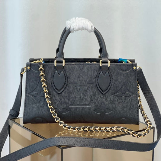 onthego 25 east west black monogram empreinte