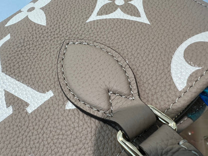 onthego 25 east west da bicolor monogram empreinte