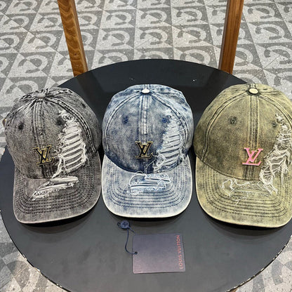 BASEBALL CAP IN LIGHT GRAY DENIM 404846