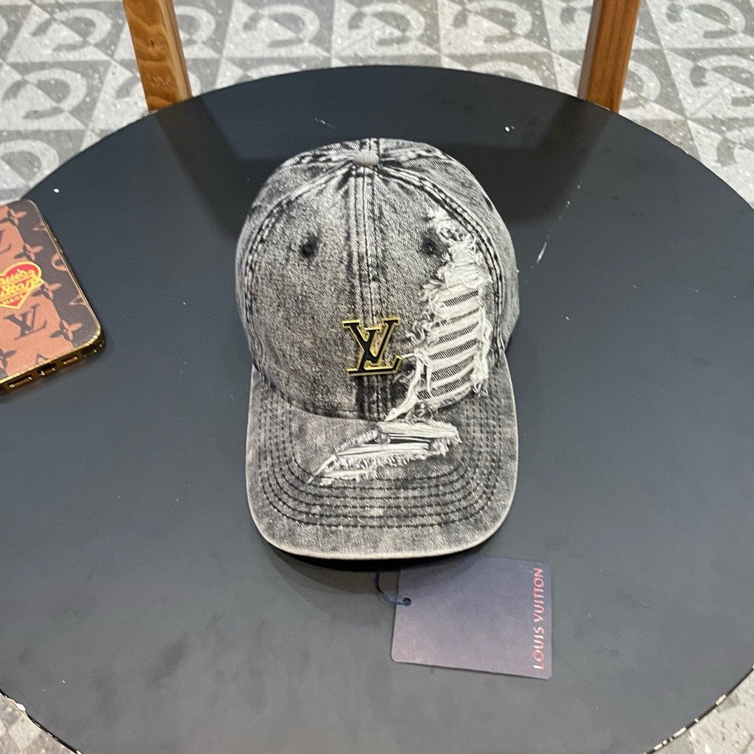 BASEBALL CAP IN LIGHT GRAY DENIM 404846