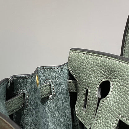 HM Birkin 20cm Vert Amande Togo Leather Gold Hardware