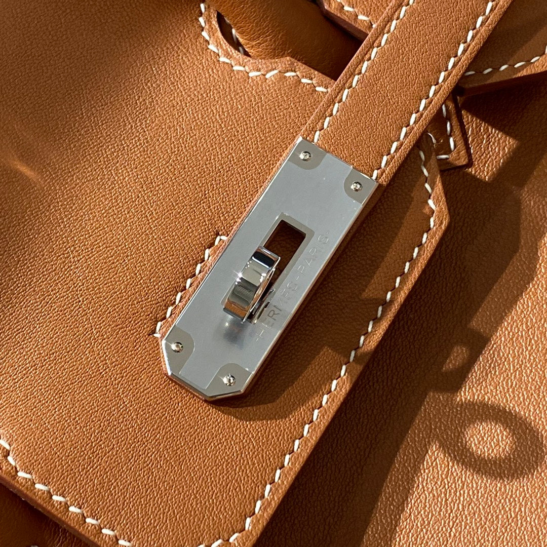 HM Shoulder Birkin 29 Yam Orange Leather 222354