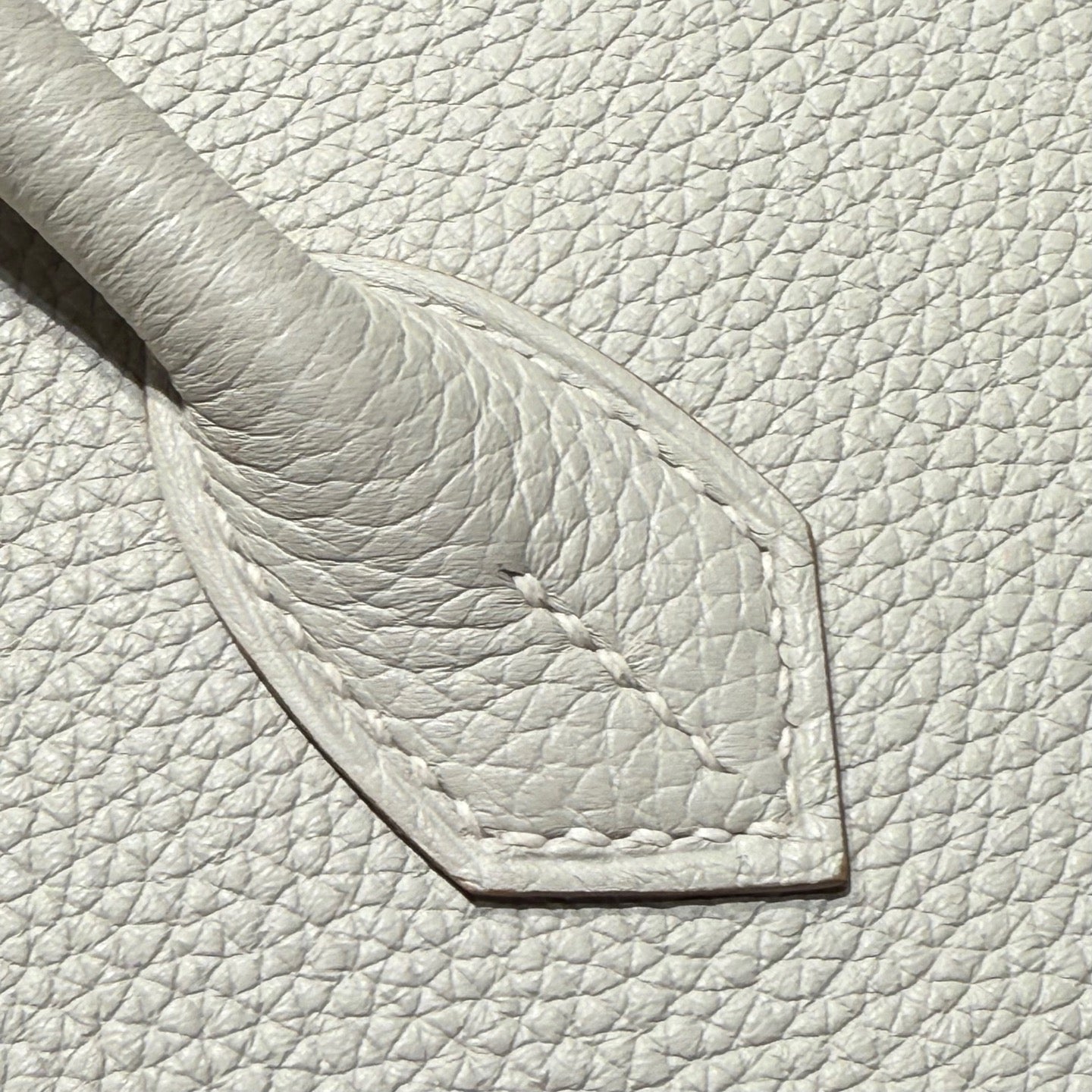 HM BIRKIN 25CM WHITE TOGO LEATHER SILVER HARDWARE 237490