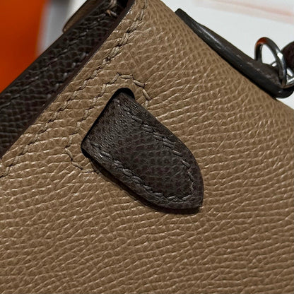 HM Mini Kelly 19 Sepia Epsom 243145