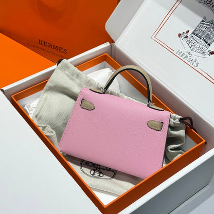 HM Mini Kelly 19 Pink Pastel Epsom 243120