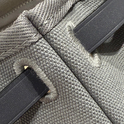 HM Mini Herbag Gold Buckle 20 Gray Canvas and Hunter Cowhide 243270