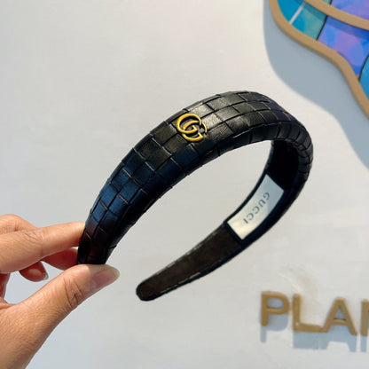 BLACK HEADBAND CALFSKIN 414425