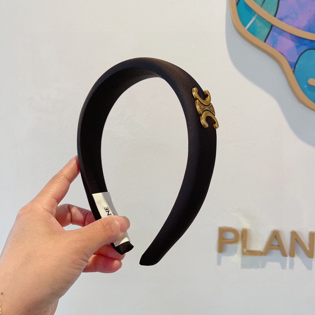 BLACK FABRIC HAIRBAND 432748