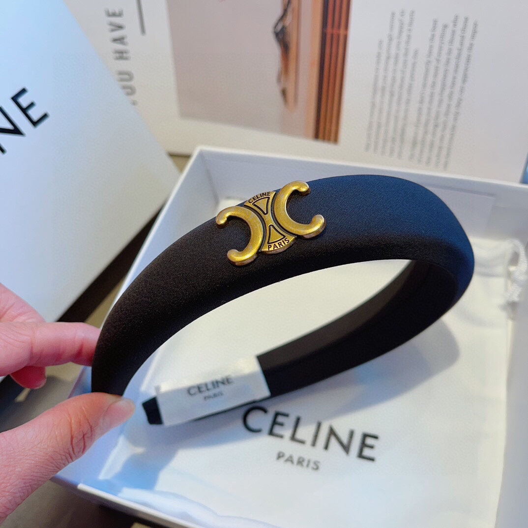 BLACK FABRIC HAIRBAND 432748