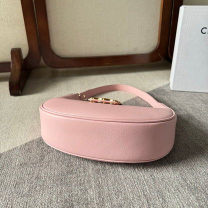 MEDIUM AVA TRIOMPHE BAG 23 IN LIGHT PINK SMOOTH CALFSKIN GOLD HARDWARE