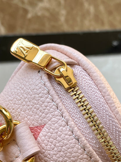 MINI BUMBAG 17 IN GRADIENT PINK MONOGRAM EMPREINTE LEATHER GOLD HARDWARE