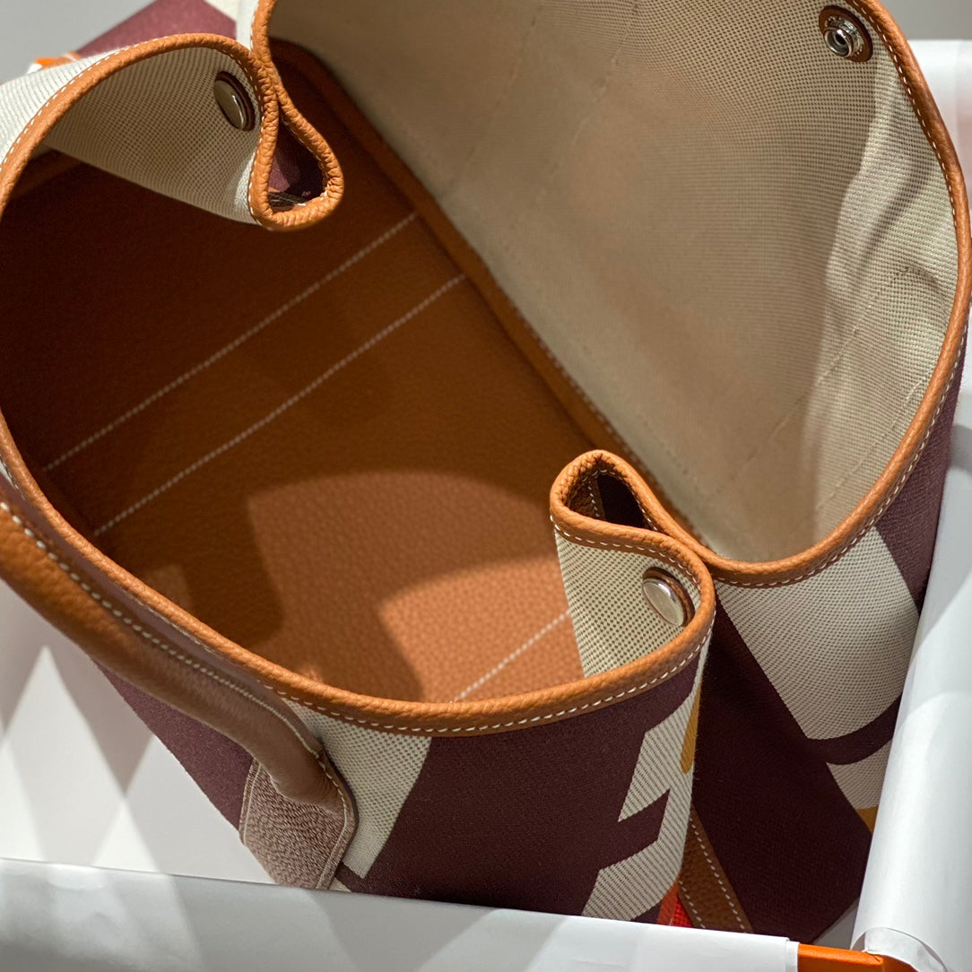 HM Garden Party 36 Multicolor Canvas and Negonda Calfskin 243400