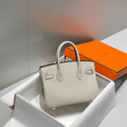 HM Birkin 20cm Pearl Gray Togo Leather Gold Hardware