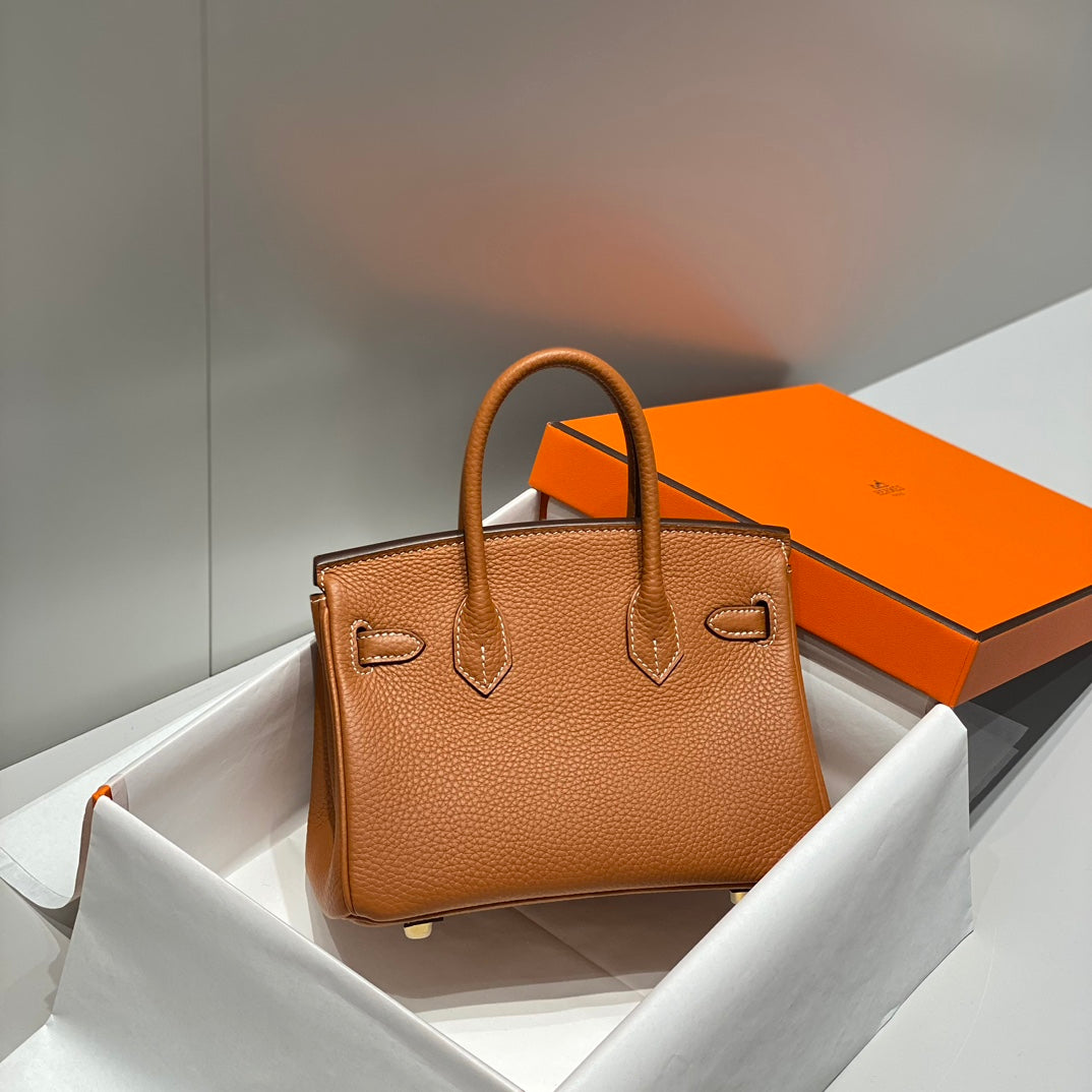 HM Birkin 20cm Gold Togo Leather Gold Hardware