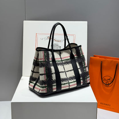 HM Garden Party 36 Multicolor Canvas and Negonda Calfskin 243186