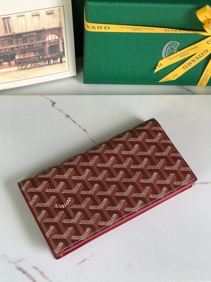 RICHELIEU WALLET 19 IN CLASSIC RED GOYARDINE CANVAS