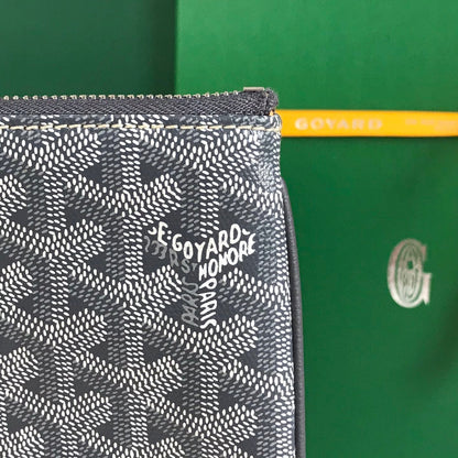 S¨¦NAT MGM POUCH 40 IN GREY GOYARDINE CANVAS