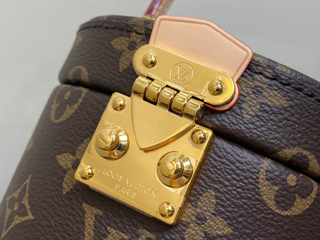 lv scott bag 13cm brown monogram canvas